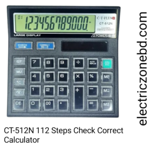 CT-512N 112 Steps Check Correct Calculator