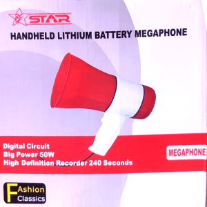 RC STAR  HANDHELD LITHIUM BATTERY MEGAPHONE 50W