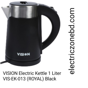 VISION Electric Kettle 1 Liter VIS-EK-013 (ROYAL) Black